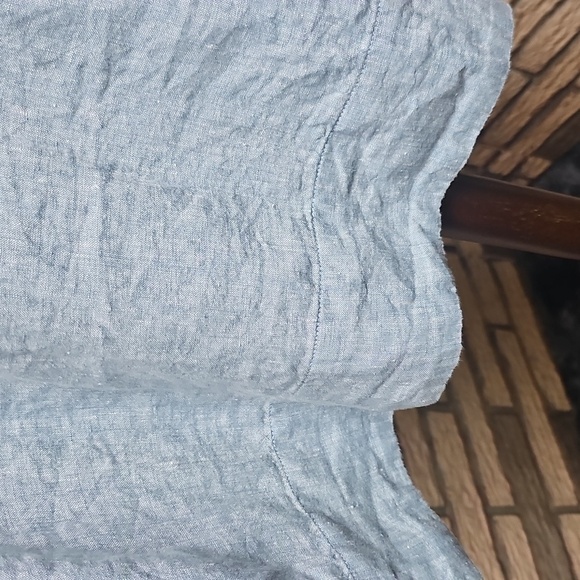 Lands End Long Ladies Top 100% Linen Never Worn SZ S Has Pockets - Picture 7 of 11